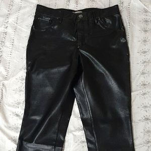 Faux-Leather Pants Size 10